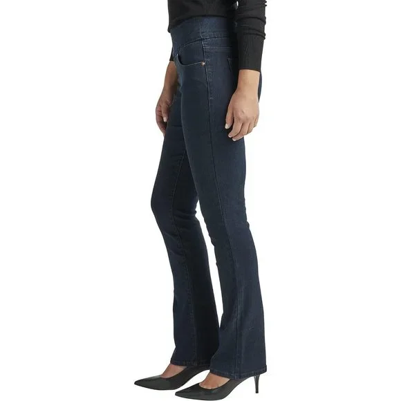 JAG Jeans Women's Paley Mid Rise Bootcut Pull-on Jeans, After Midnight EDB422, 4 - Picture 2 of 6